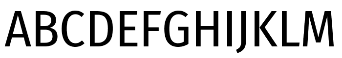 Fira Sans Condensed regular Font UPPERCASE