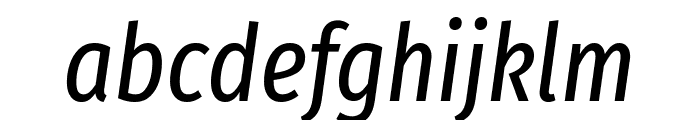Fira Sans Extra Condensed italic Font LOWERCASE