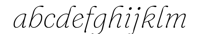 Fraunces 100italic Font LOWERCASE