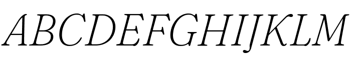 Fraunces 200italic Font UPPERCASE