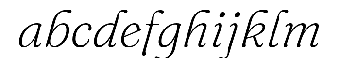 Fraunces 200italic Font LOWERCASE