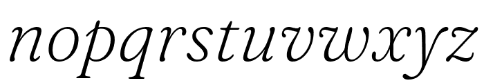 Fraunces 200italic Font LOWERCASE