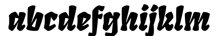 Fruktur Italic Font LOWERCASE