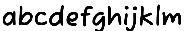 Fuzzy Bubbles 700 Font LOWERCASE