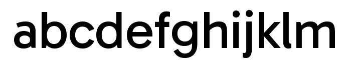 Gabarito Regular Font LOWERCASE