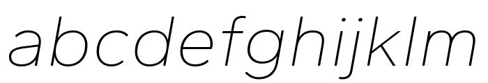 Gantari 100italic Font LOWERCASE