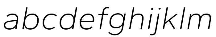 Gantari 200italic Font LOWERCASE