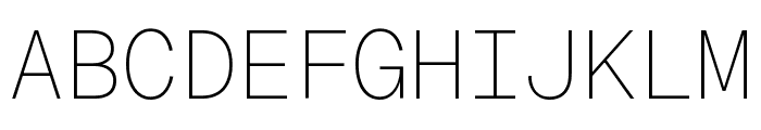 Geist Mono 100 Font UPPERCASE