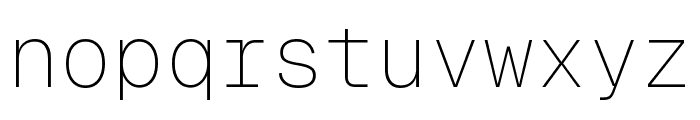 Geist Mono 100 Font LOWERCASE