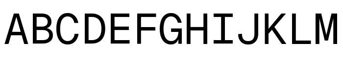 Geist Mono Regular Font UPPERCASE