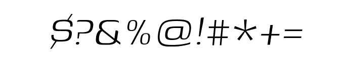 Genos 300italic Font OTHER CHARS