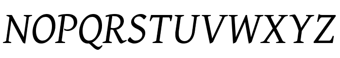Gentium Basic italic Font UPPERCASE