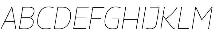 Georama 100italic Font UPPERCASE