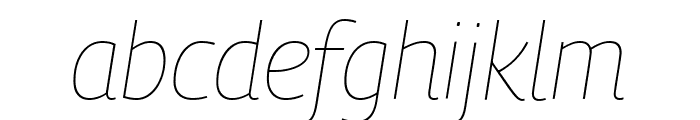 Georama 100italic Font LOWERCASE