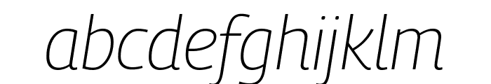 Georama 200italic Font LOWERCASE