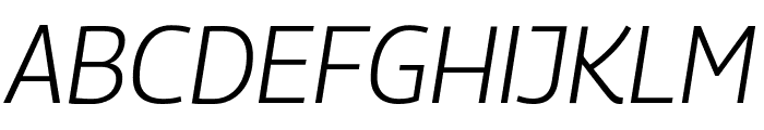 Georama 300italic Font UPPERCASE