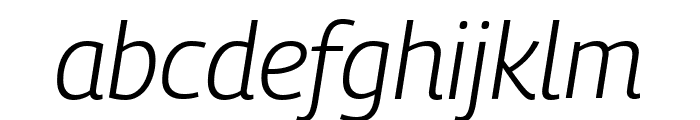 Georama 300italic Font LOWERCASE