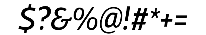 Georama 500italic Font OTHER CHARS