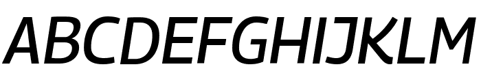 Georama 500italic Font UPPERCASE