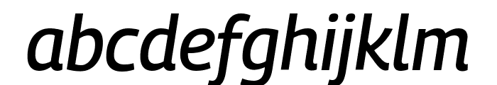 Georama 500italic Font LOWERCASE