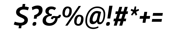 Georama 600italic Font OTHER CHARS
