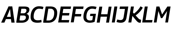 Georama 600italic Font UPPERCASE