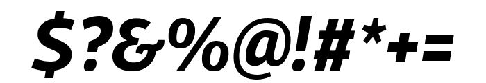 Georama 700italic Font OTHER CHARS
