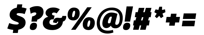 Georama 900italic Font OTHER CHARS