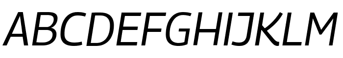 Georama Italic Font UPPERCASE