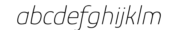 Glory 100italic Font LOWERCASE