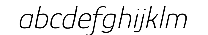 Glory 200italic Font LOWERCASE