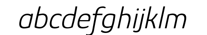 Glory 300italic Font LOWERCASE