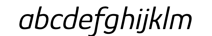 Glory Italic Font LOWERCASE