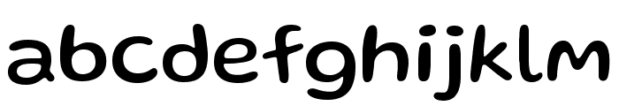 Gluten Regular Font LOWERCASE