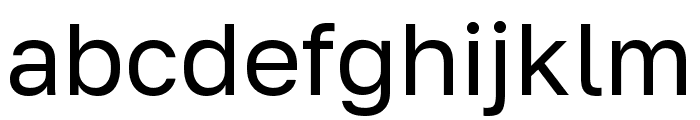 Golos Text Regular Font LOWERCASE