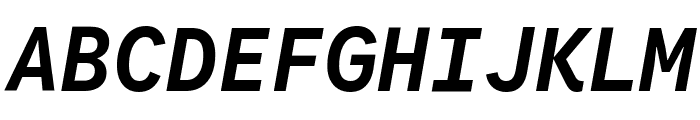 Google Sans Code 600italic Font UPPERCASE
