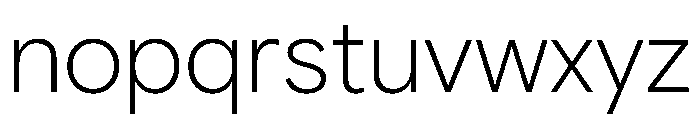 Google Sans Flex 200 Font LOWERCASE