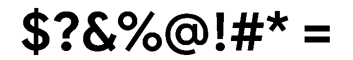 Google Sans Flex 600 Font OTHER CHARS