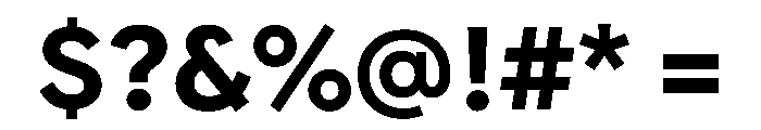 Google Sans Flex 700 Font OTHER CHARS