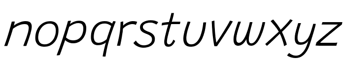 Grandstander 200italic Font LOWERCASE