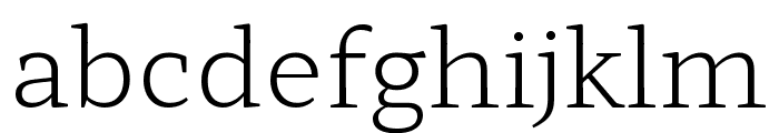 Hahmlet 200 Font LOWERCASE