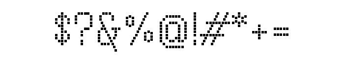 Handjet 300 Font OTHER CHARS