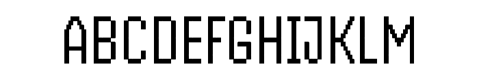 Handjet Regular Font UPPERCASE