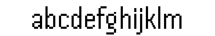 Handjet Regular Font LOWERCASE