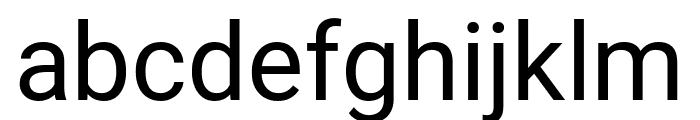Heebo regular Font LOWERCASE