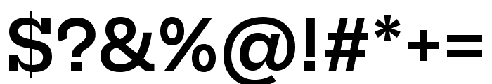 Hepta Slab 600 Font OTHER CHARS
