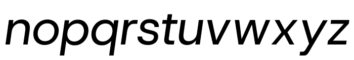 Host Grotesk Italic Font LOWERCASE