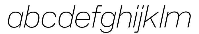 Hubot Sans 200italic FONT