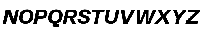 Hubot Sans 700italic Font UPPERCASE
