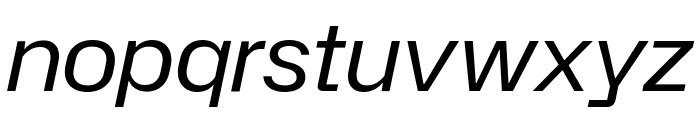 Hubot Sans Italic Font LOWERCASE